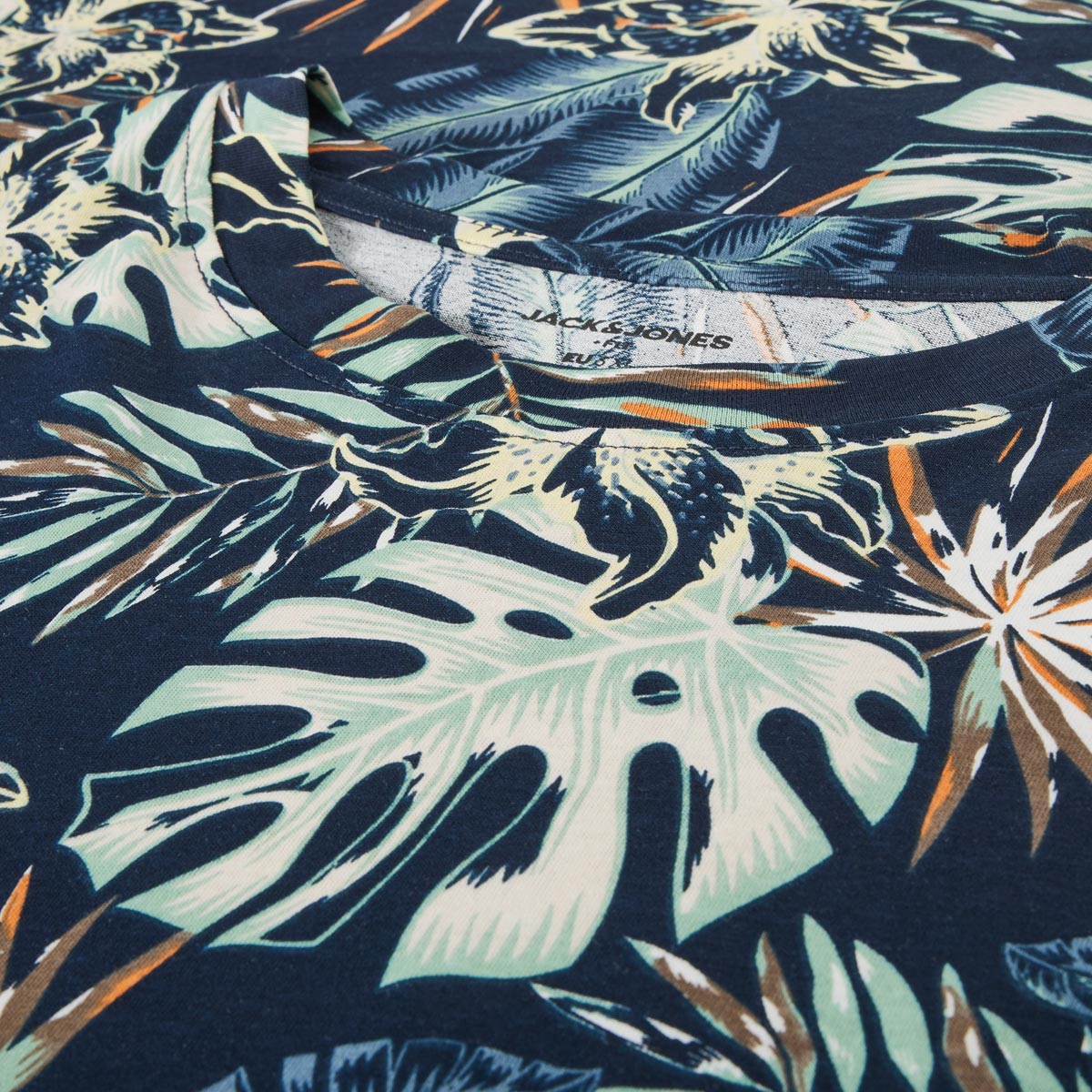 Jack&Jones T-Shirt mit Allover-Muster blau