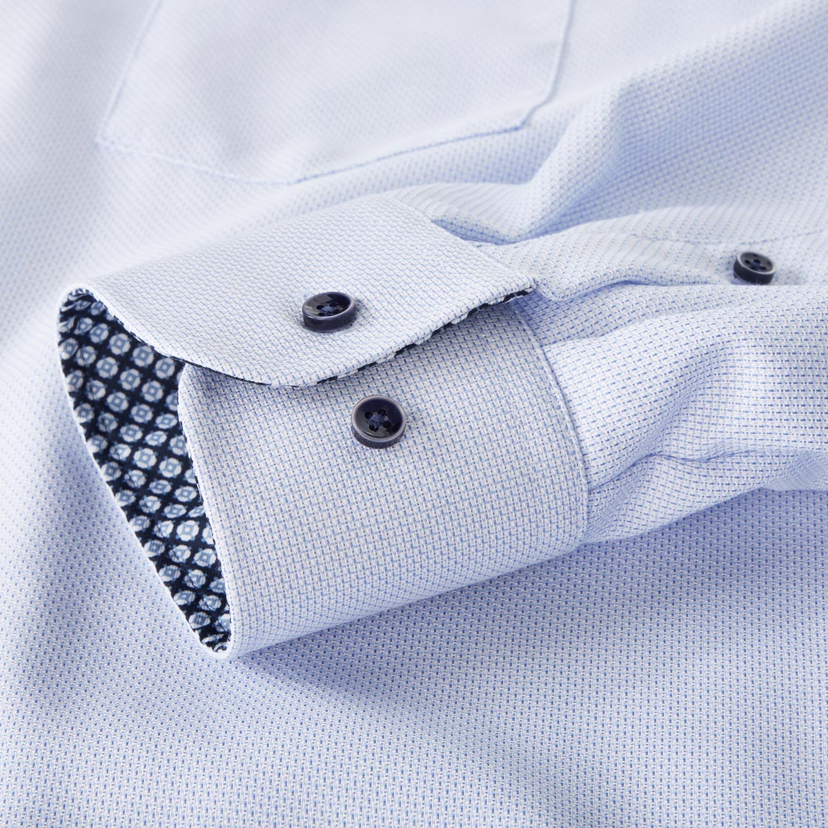 CASA MODA Businesshemd aus Baumwolle blau