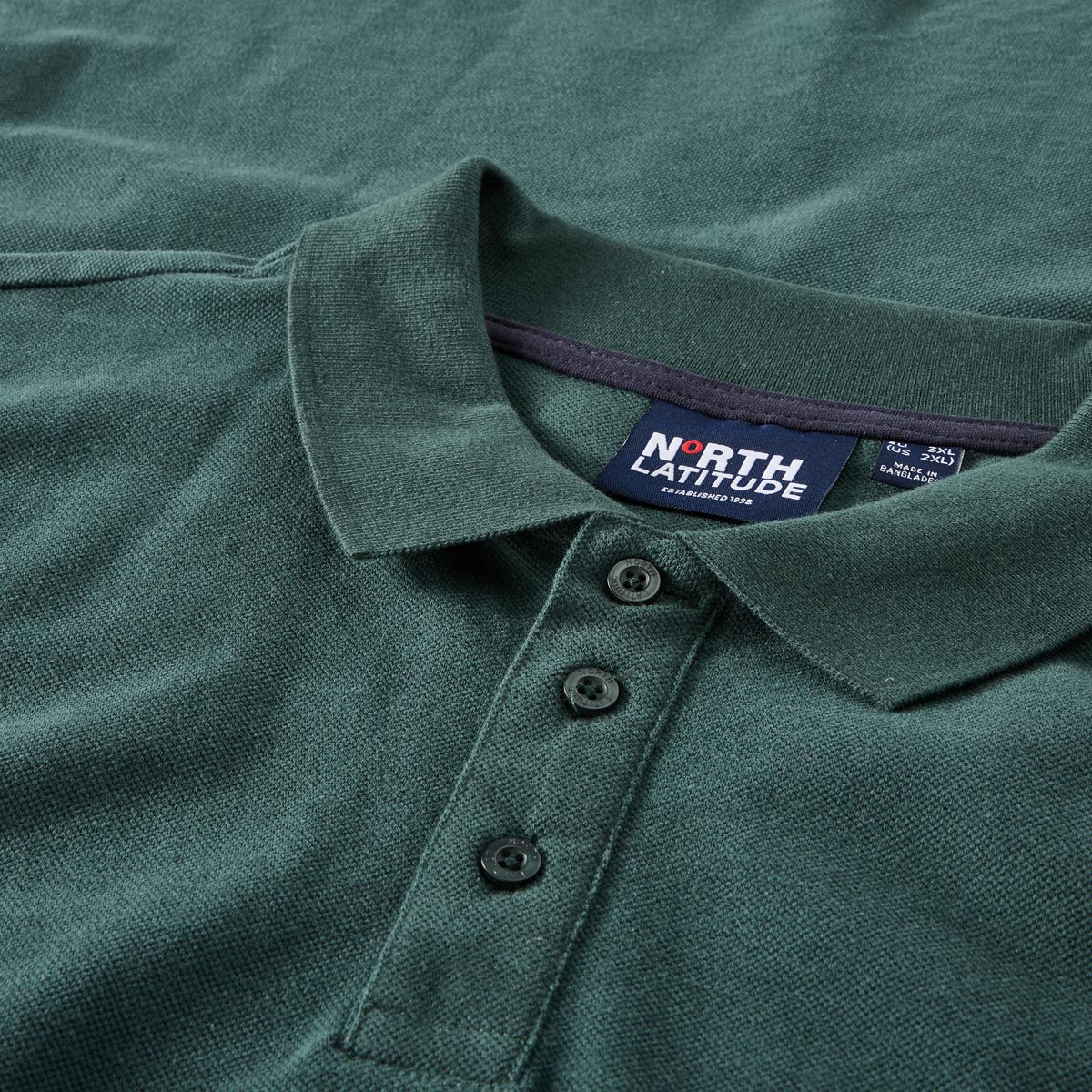 North Basic-Poloshirt grün