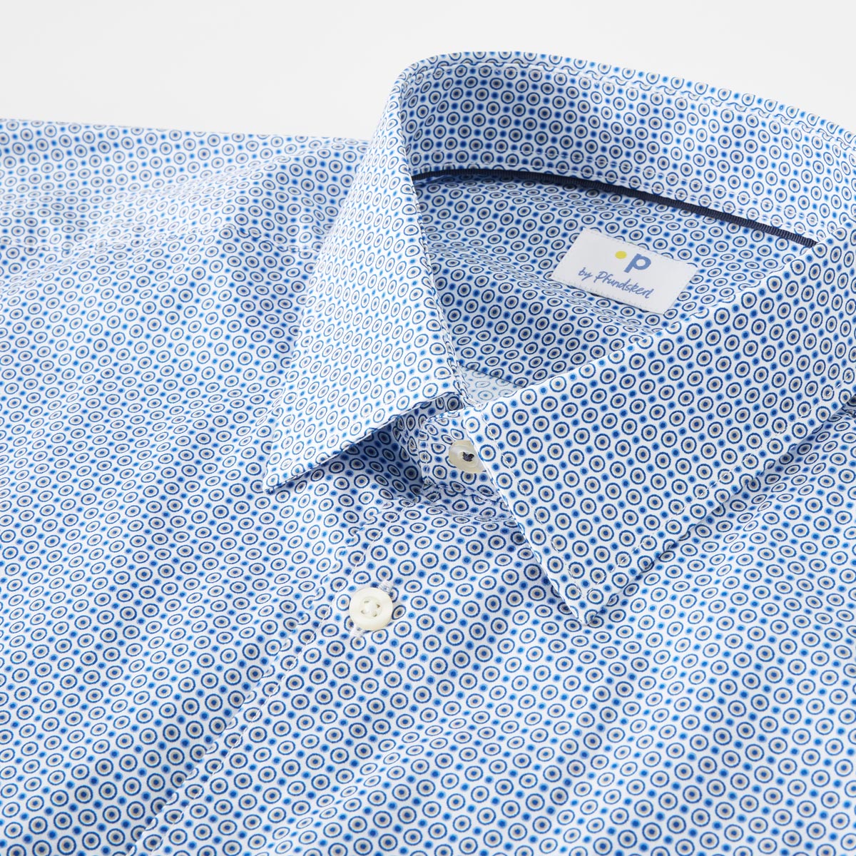 Pfundskerl Businesshemd mit Print blau