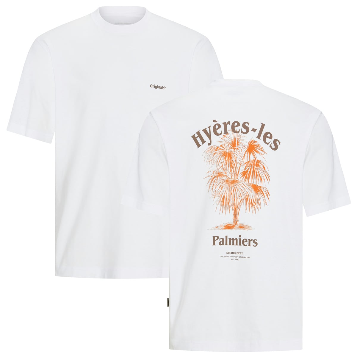 T-Shirt mit Print auf Vorder- und Rückseite T-Shirt mit Print auf Vorder- und Rückseite