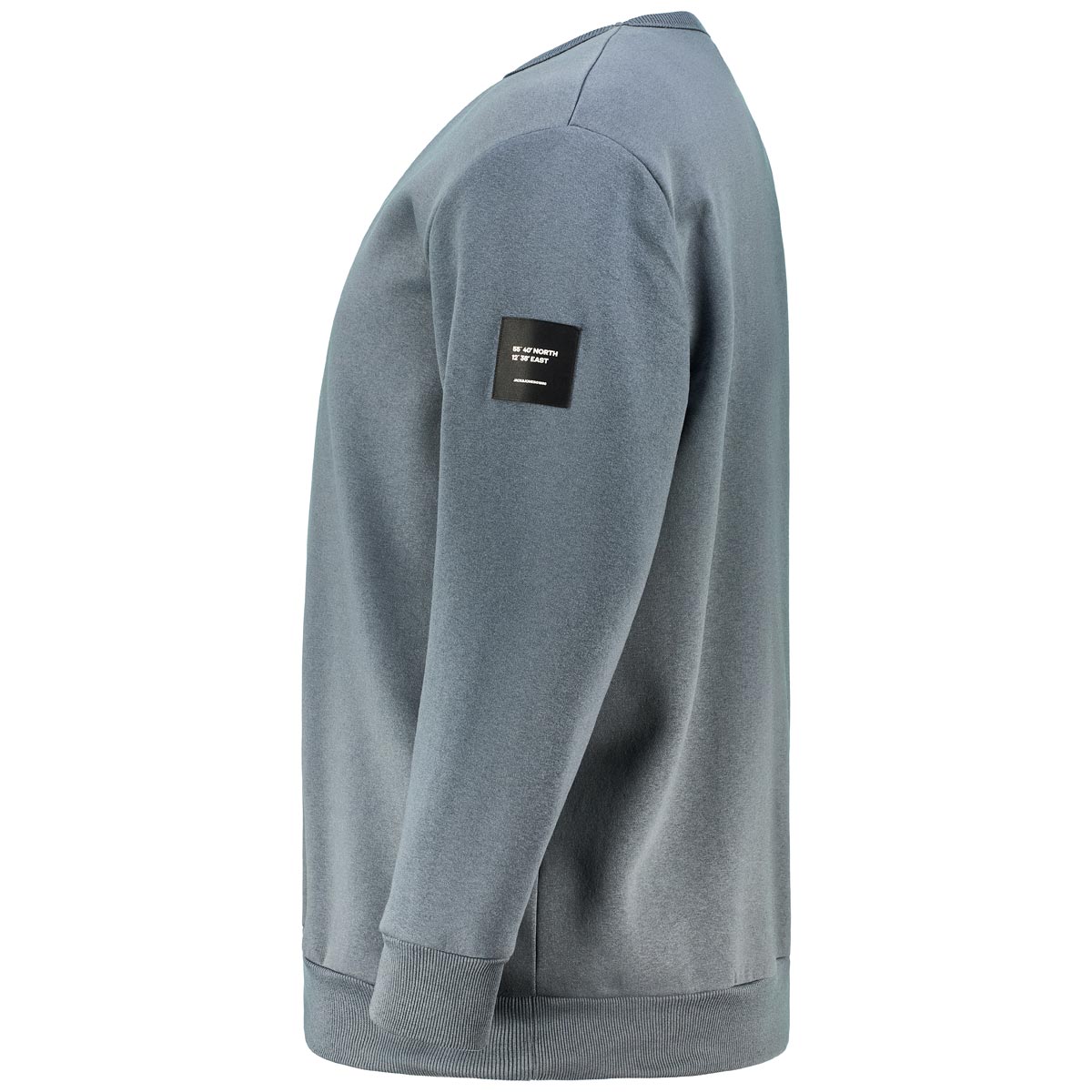 Jack&Jones Sweatshirt mit Fleece-Innenseite grau