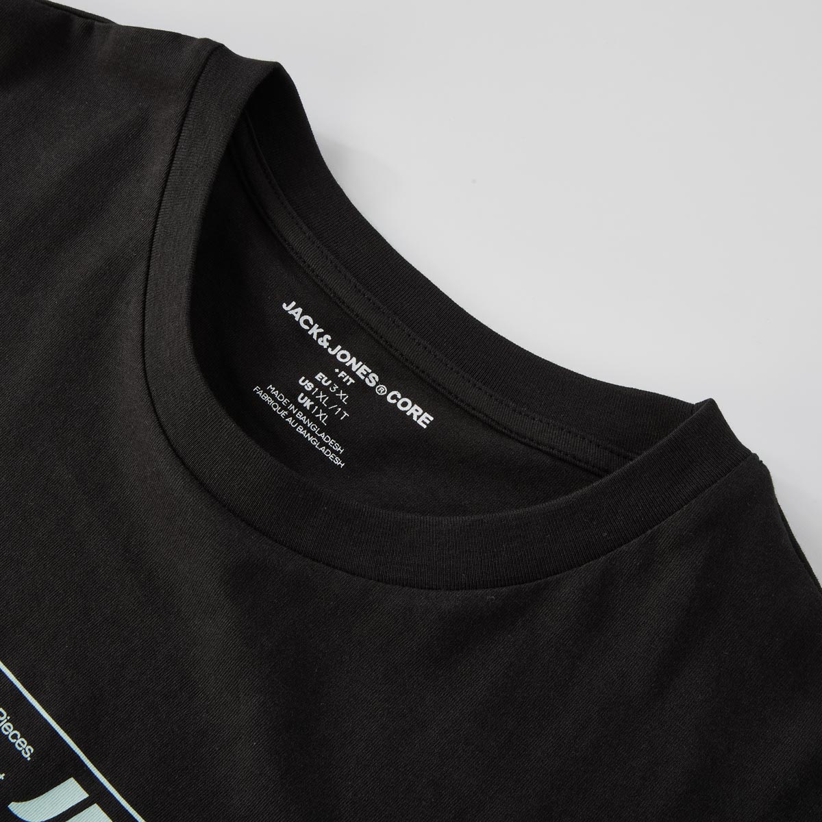 Jack&Jones T-Shirt mit Label-Print schwarz