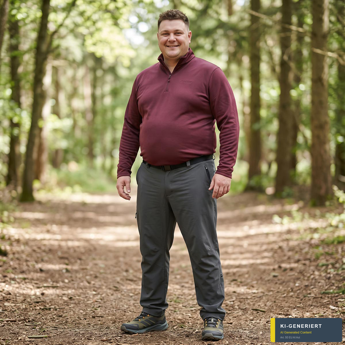 Maier Sports Trekkinghose mit Stretch und Krempelbeinen dunkelgrau