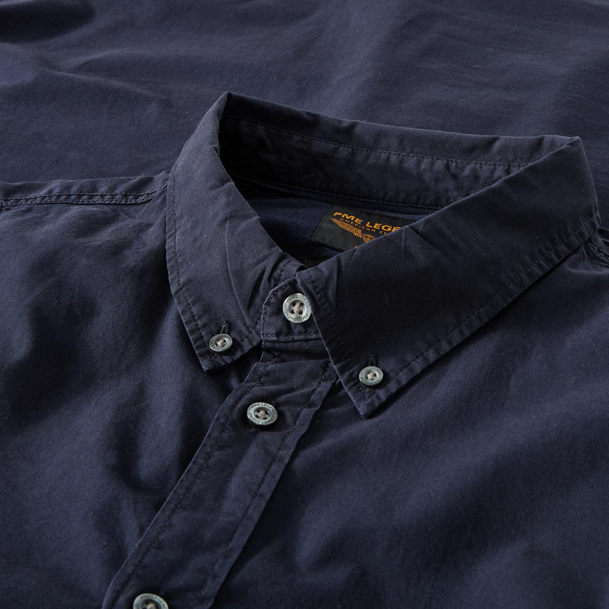 PME LEGEND Freizeithemd aus Baumwolle dunkelblau