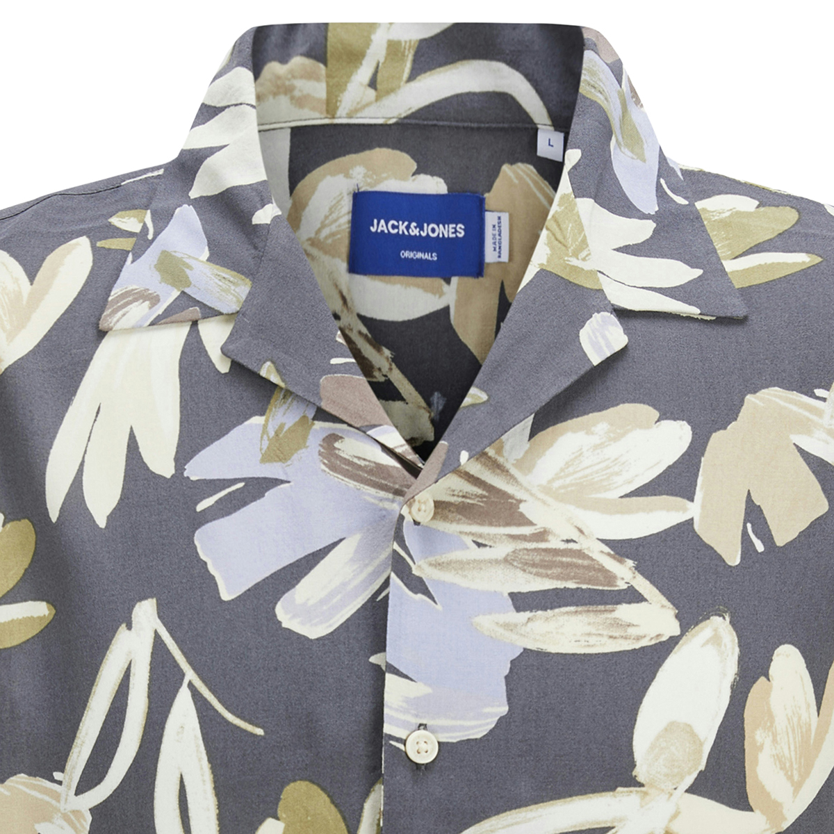 Jack&Jones Freizeithemd aus Viskose grau