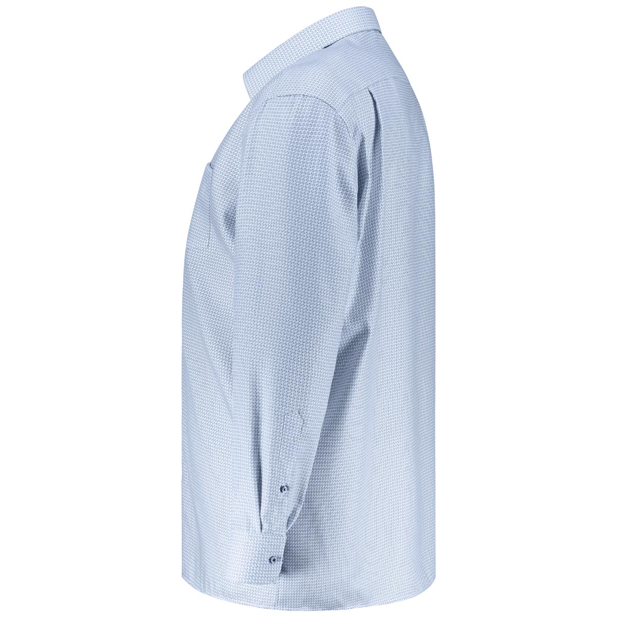 VENTI Businesshemd mit Allover-Muster blau