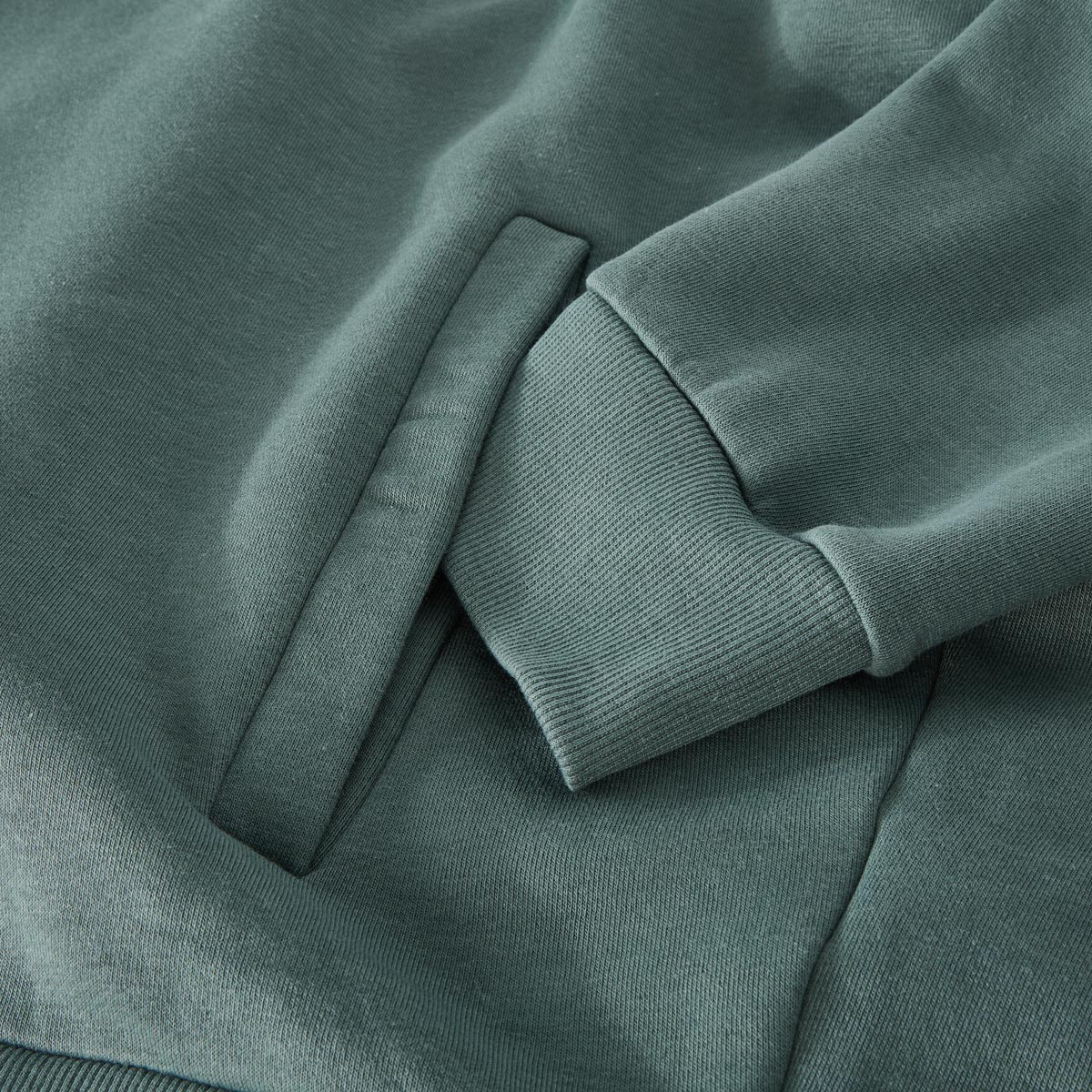 RAGMAN Sweatshirt aus Baumwollmischung dunkelgrün