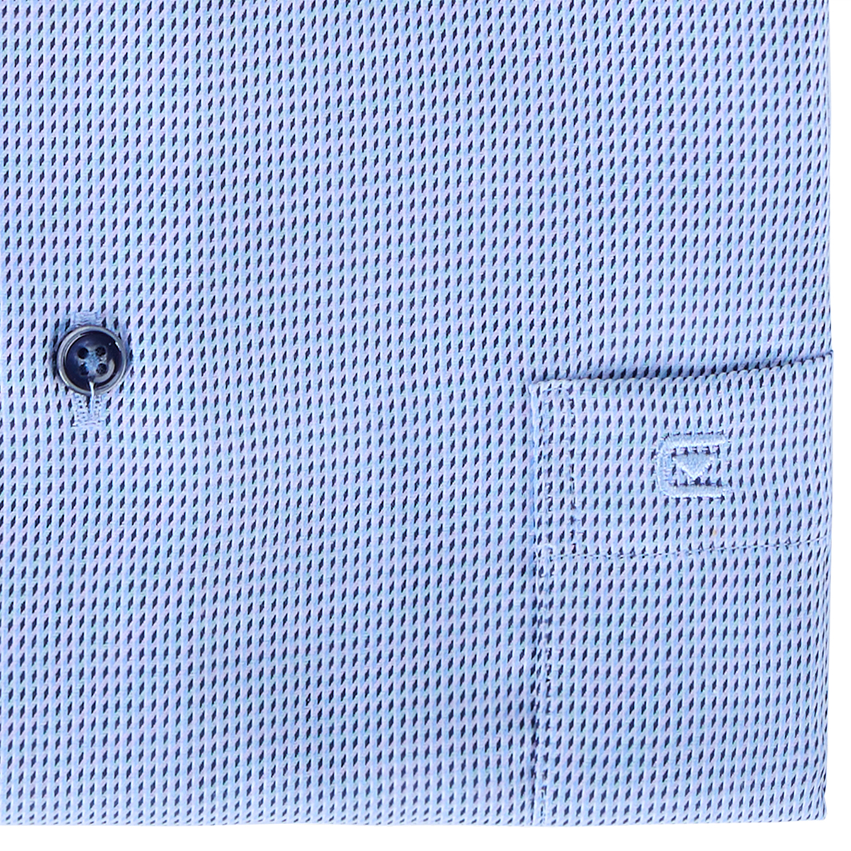 CASA MODA Businesshemd, kurzarm, bügelfrei blau