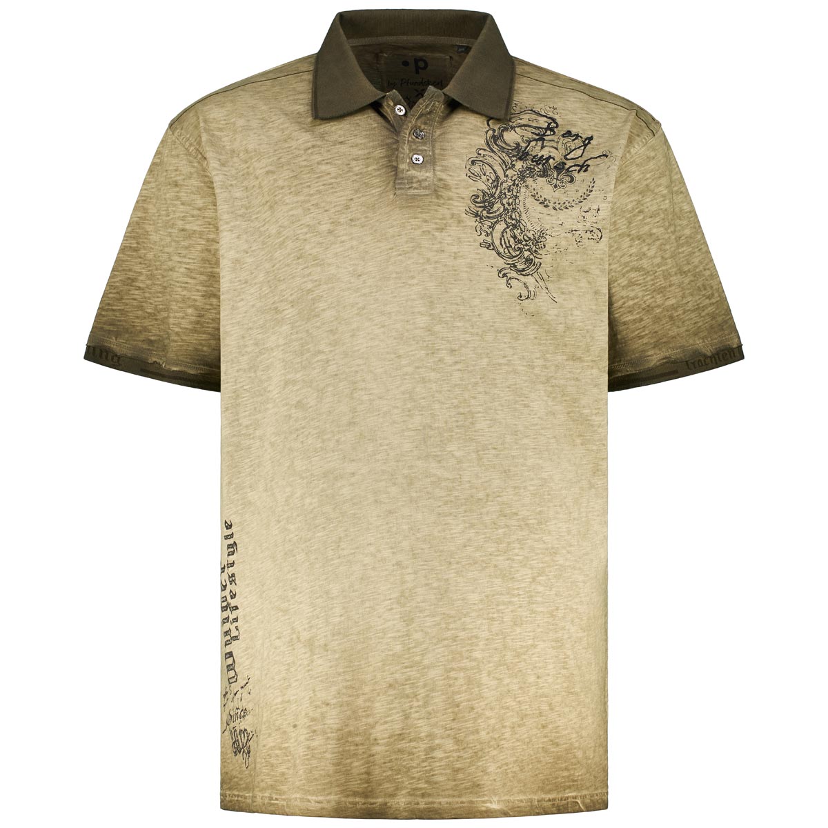 Poloshirt mit Label-Print