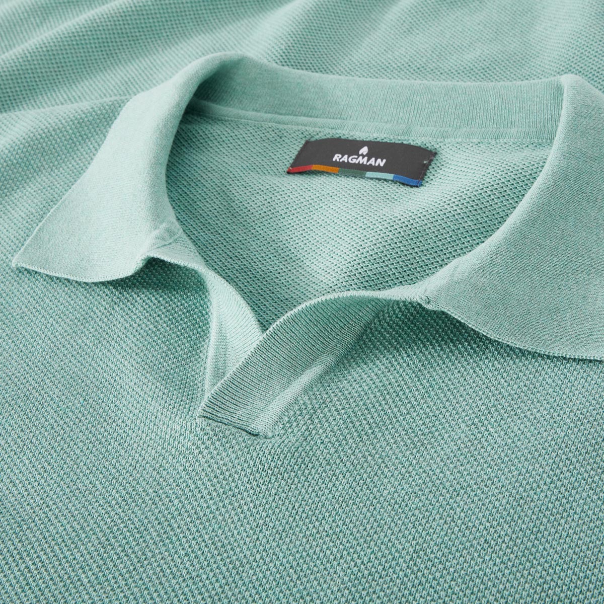 RAGMAN Strick-Poloshirt mint