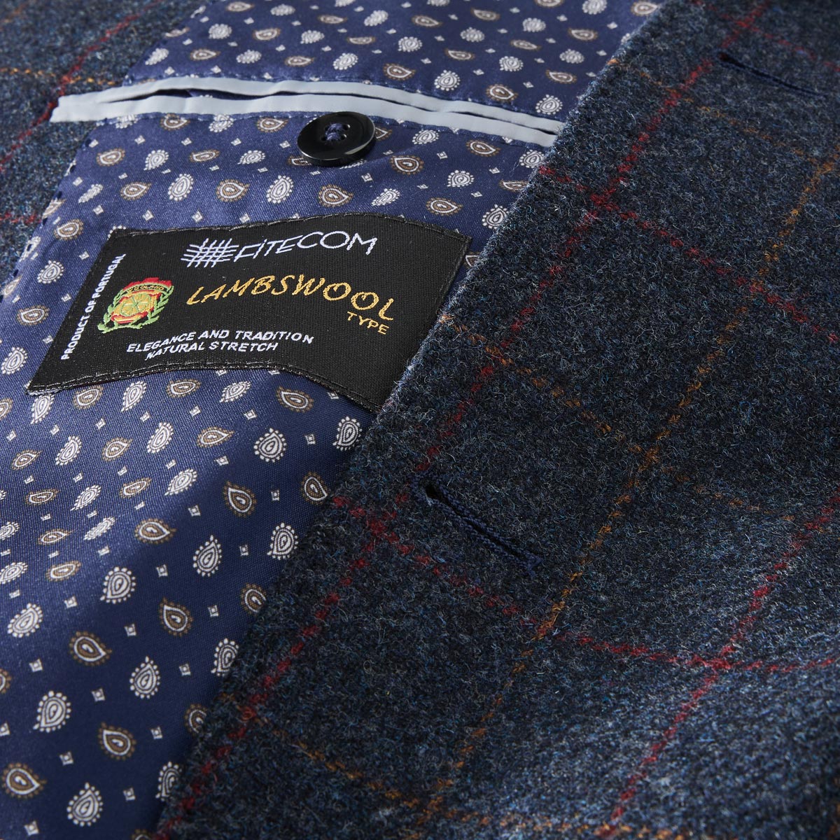 Weis Sakko aus Wolle blau