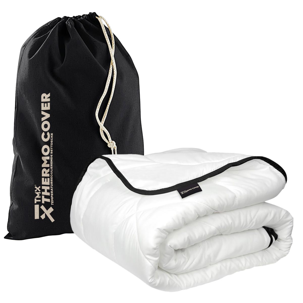 Hydas THERMO COVER - Temperaturregulierende Bettdecke 135 cm x 200 cm weiß