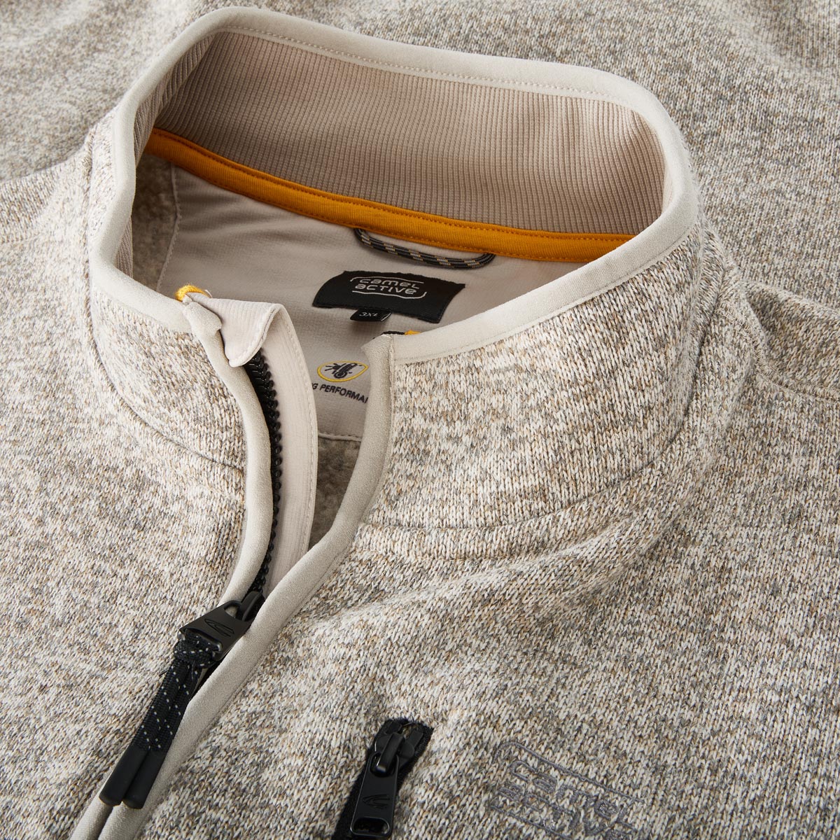 camel active Strickjacke mit Elasthan beige