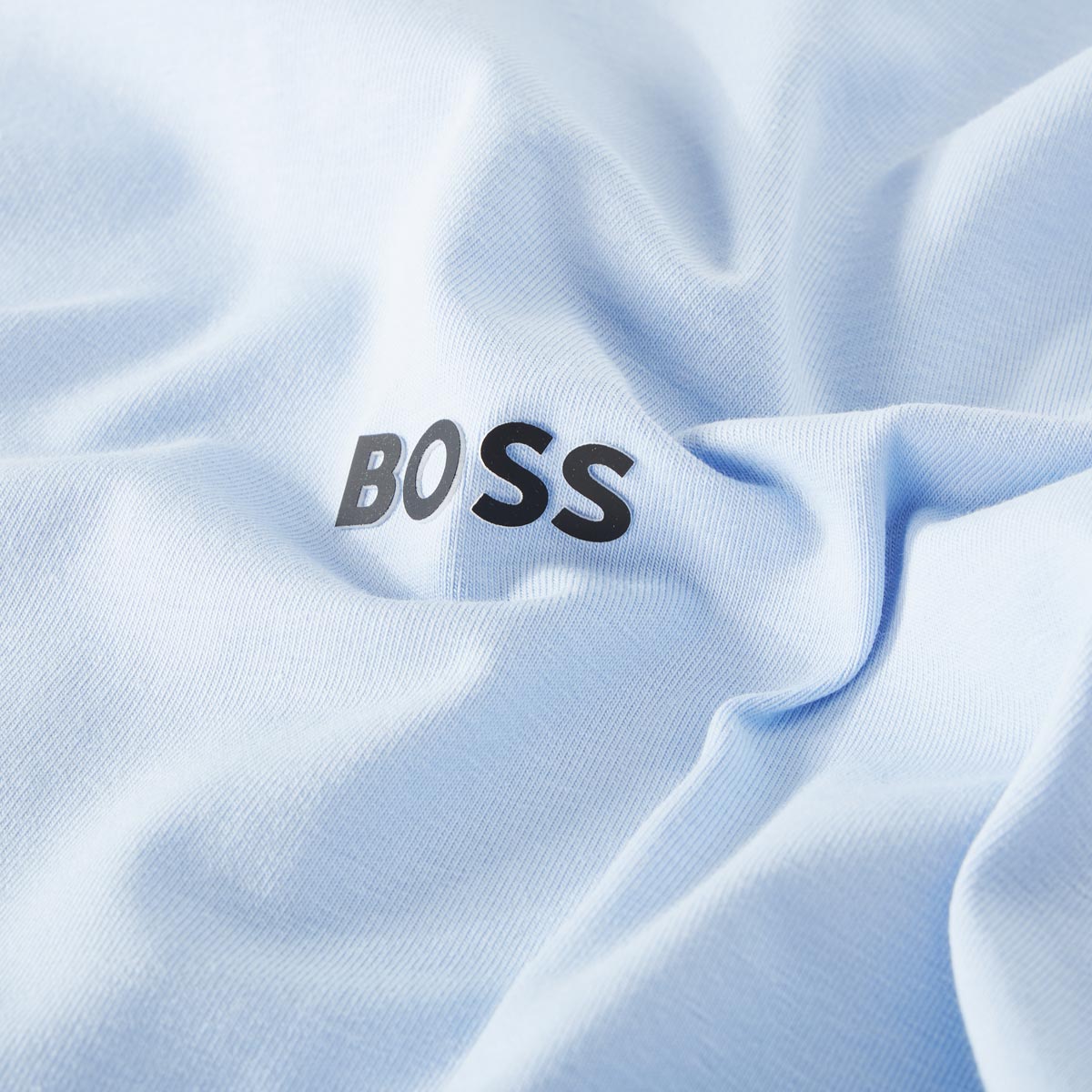 BOSS T-Shirt mit Elasthan hellblau