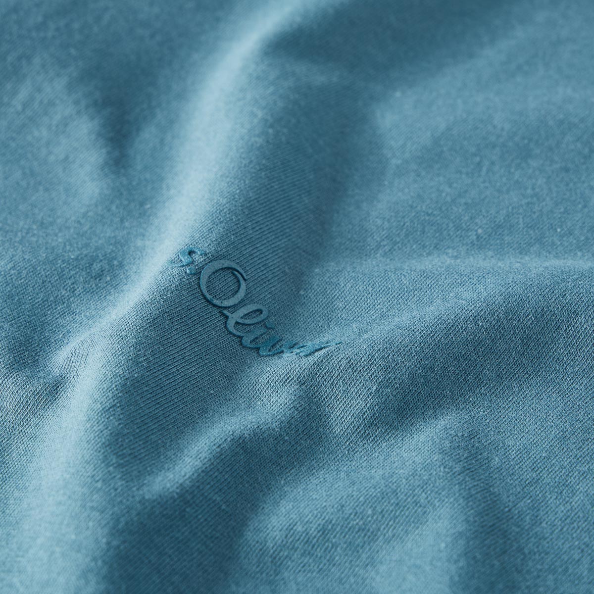 s.Oliver T-Shirt aus Baumwolljersey blau