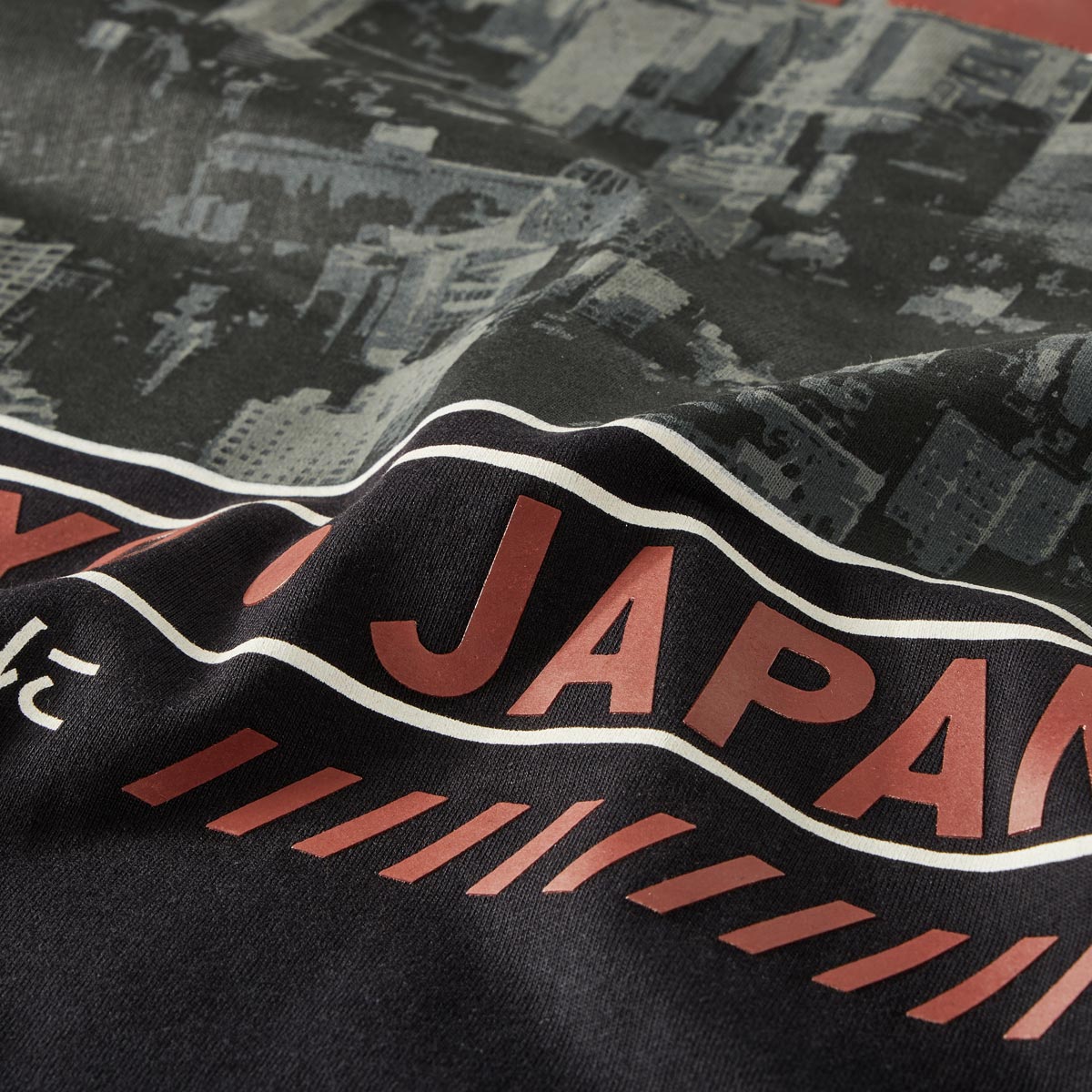 North T-Shirt mit Motiv-Print schwarz