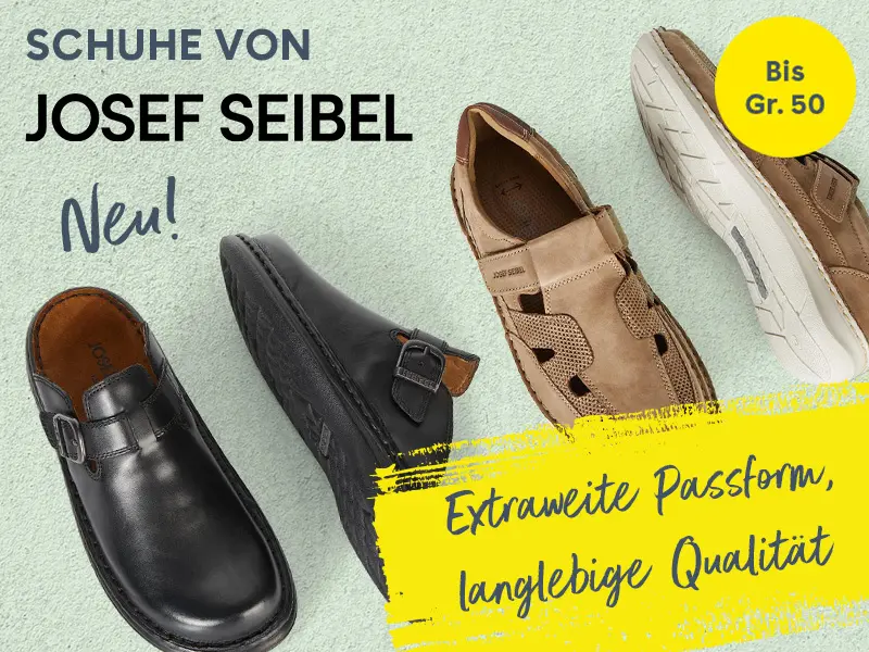 Mehrere Herrenschuhe von Josef Seibel in Schwarz und Braun