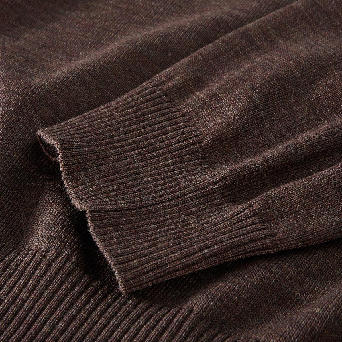 MAERZ MUENCHEN Feinstrickpullover aus Merinowolle braun