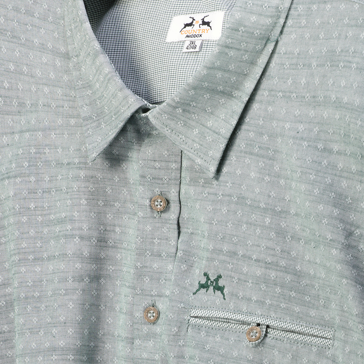 Maddox Trachtenhemd aus Baumwolle grün