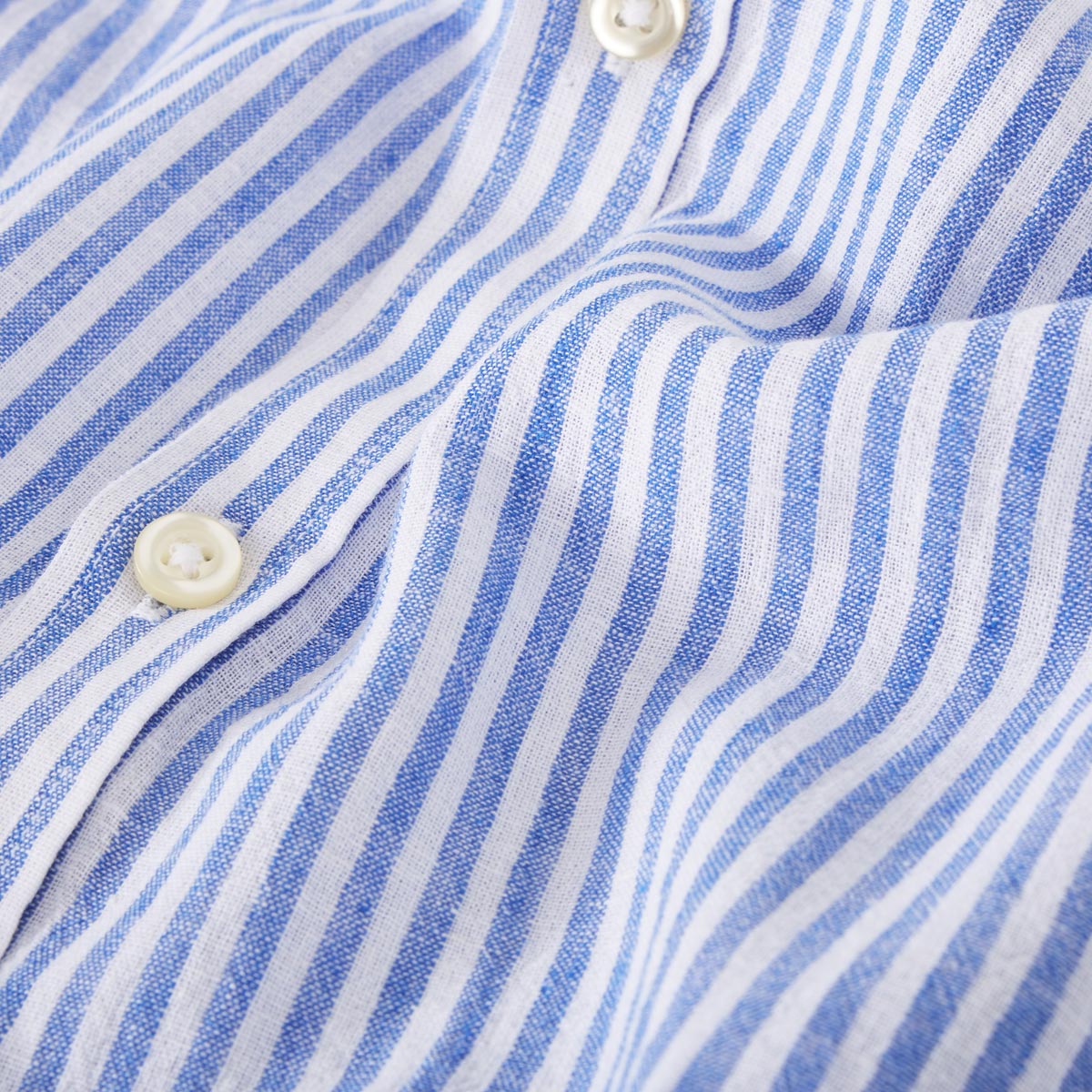 Pfundskerl Freizeithemd mit Leinen hellblau/weiß