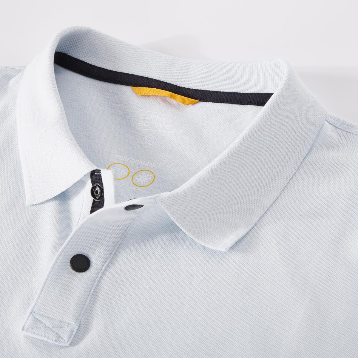 camel active Poloshirt mit Elasthan blau