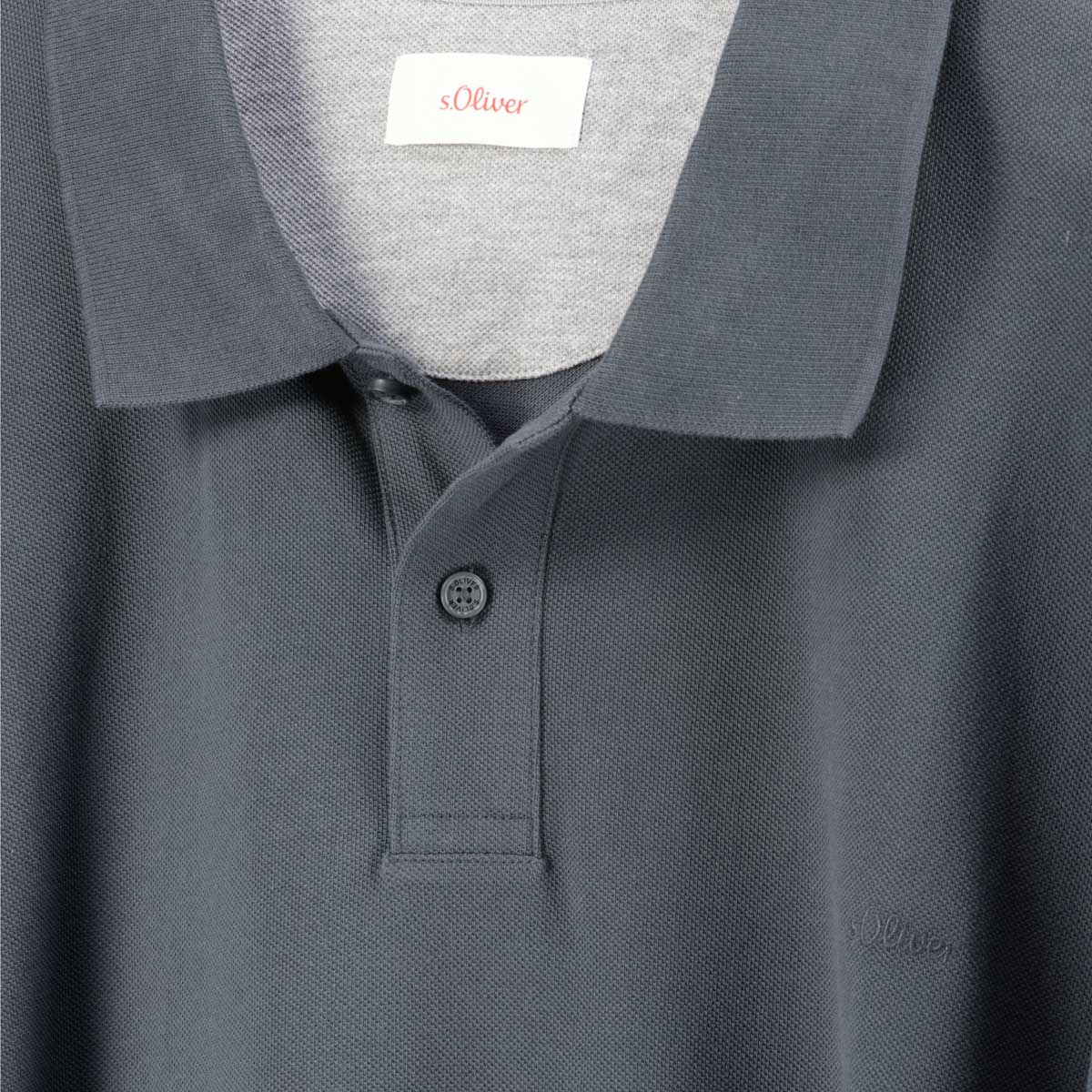 s.Oliver Poloshirt aus Baumwolle dunkelgrau