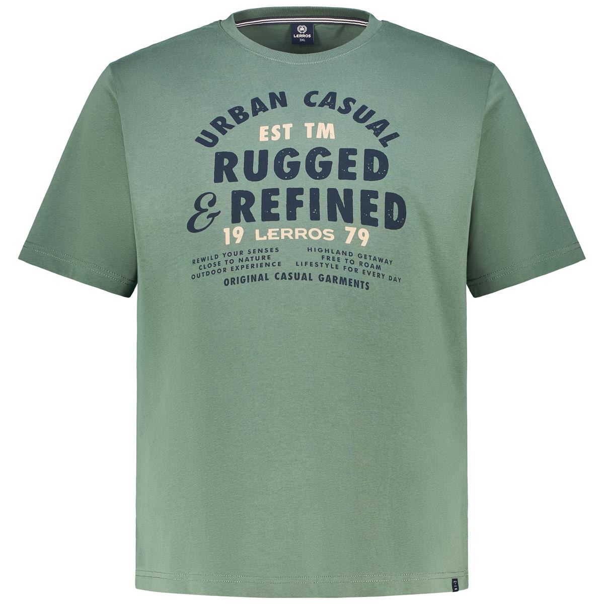 T-Shirt mit Label-Print