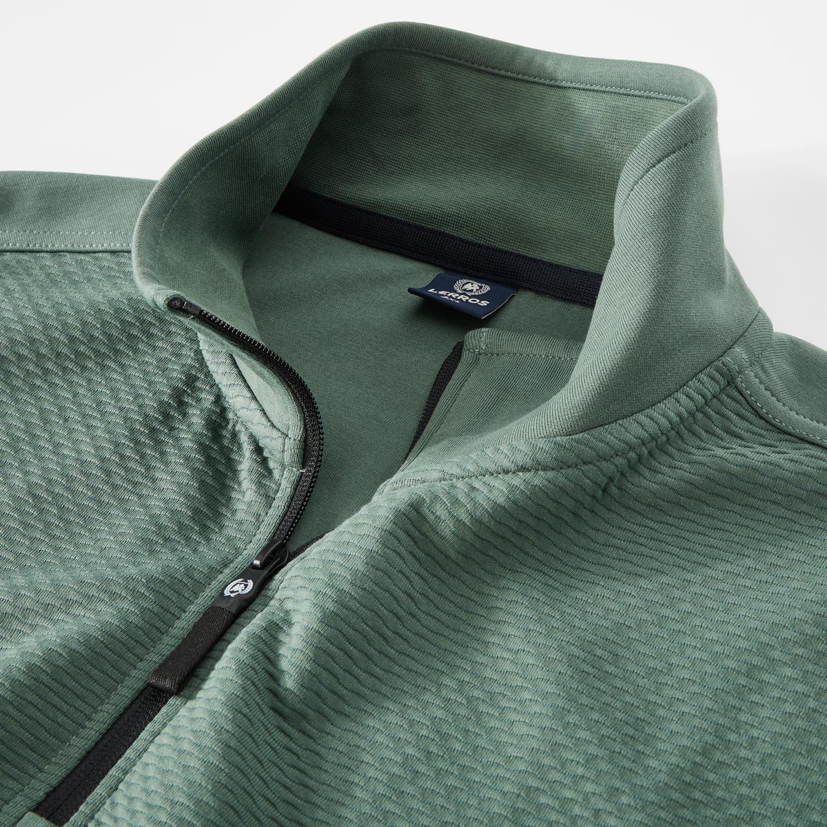 Lerros Troyer-Sweatshirt mit Stretch dunkelgrün