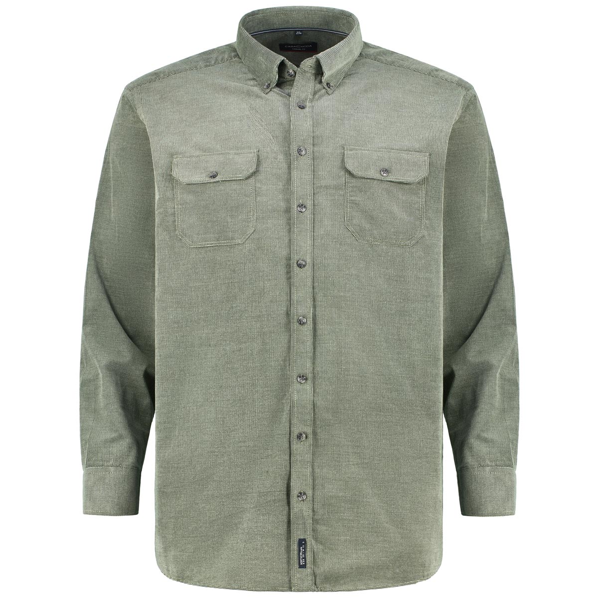 CASA MODA Freizeithemd aus Baumwolle Farbe grün Größe: 5XL günstig online kaufen