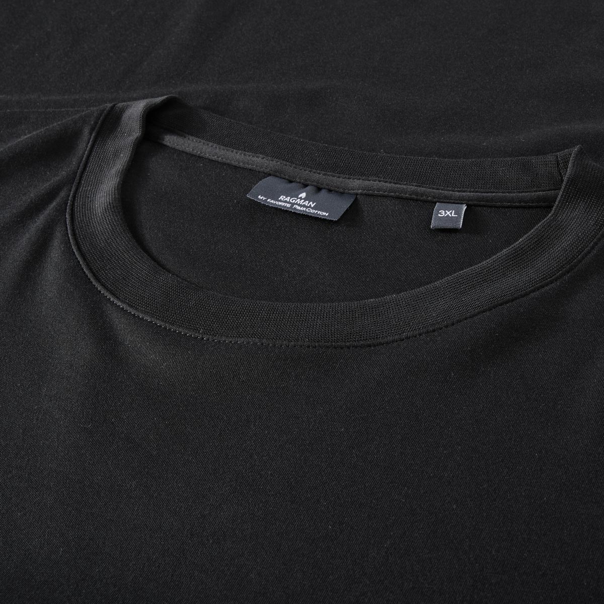 RAGMAN Longsleeve aus Pima-Baumwolle schwarz