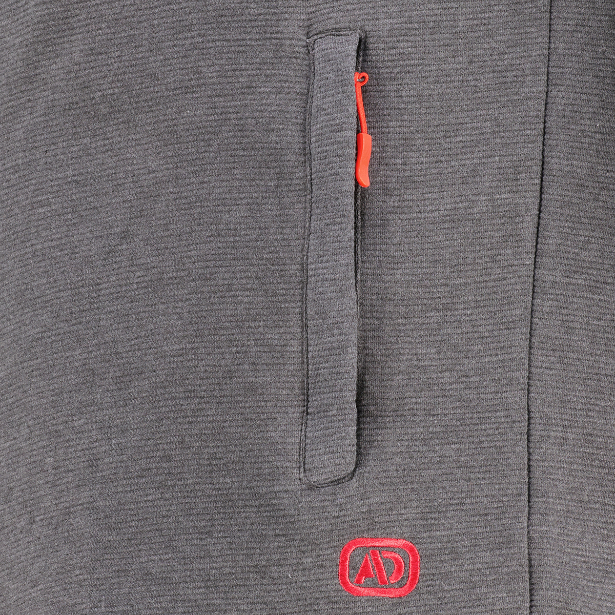 ADAMO Sweatjacke mit Struktur anthrazit