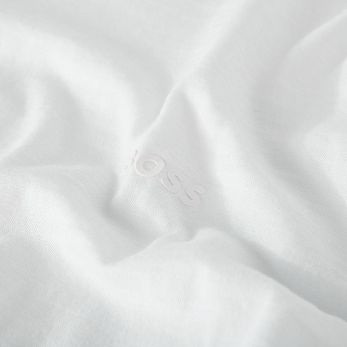 BOSS T-Shirt aus Biobaumwolle weiß