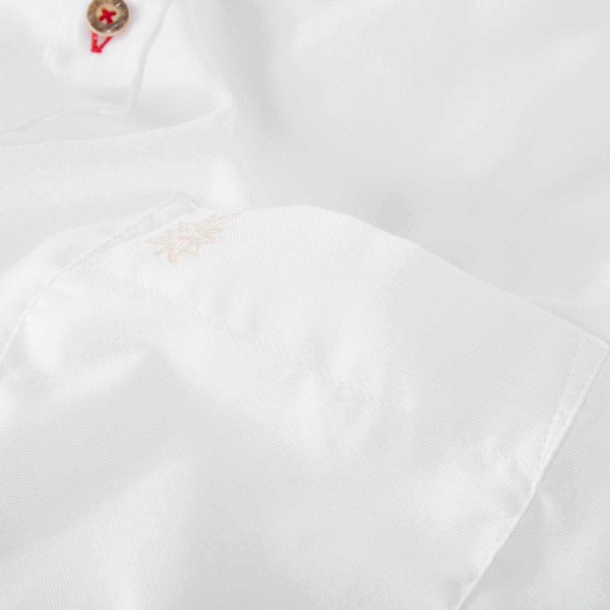 Pfundskerl Trachtenhemd mit Krempelärmeln weiß