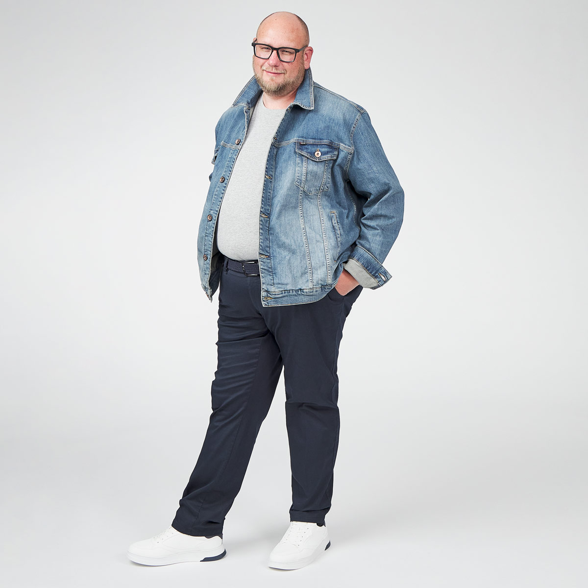 Eurex by Brax Stretch-Chinos „Jim“, Tapered Fit blau