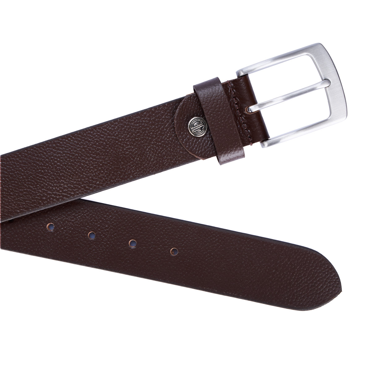 Lindenmann Gürtel aus Leder, Überlänge braun