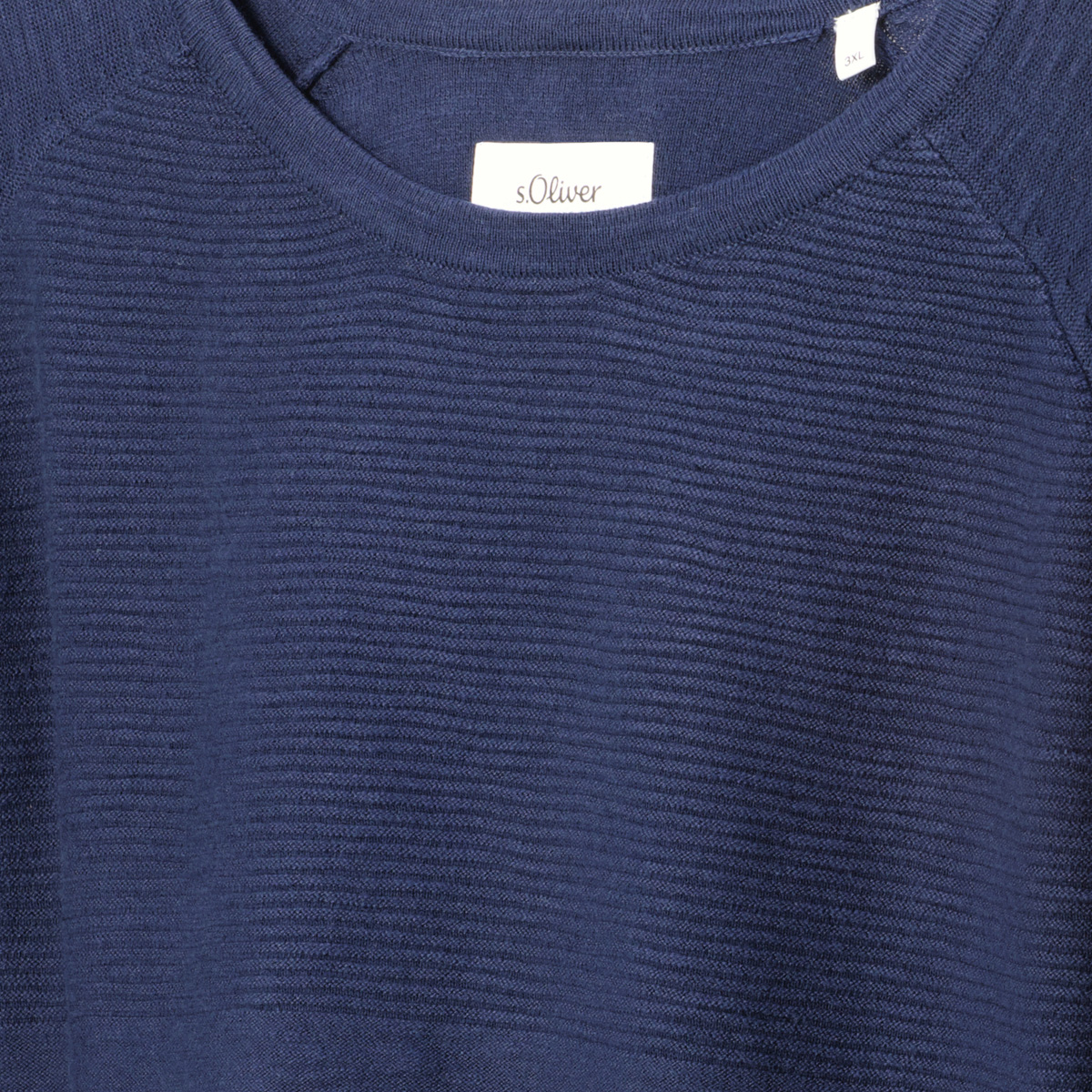 s.Oliver Strickpullover aus Baumwolle blau