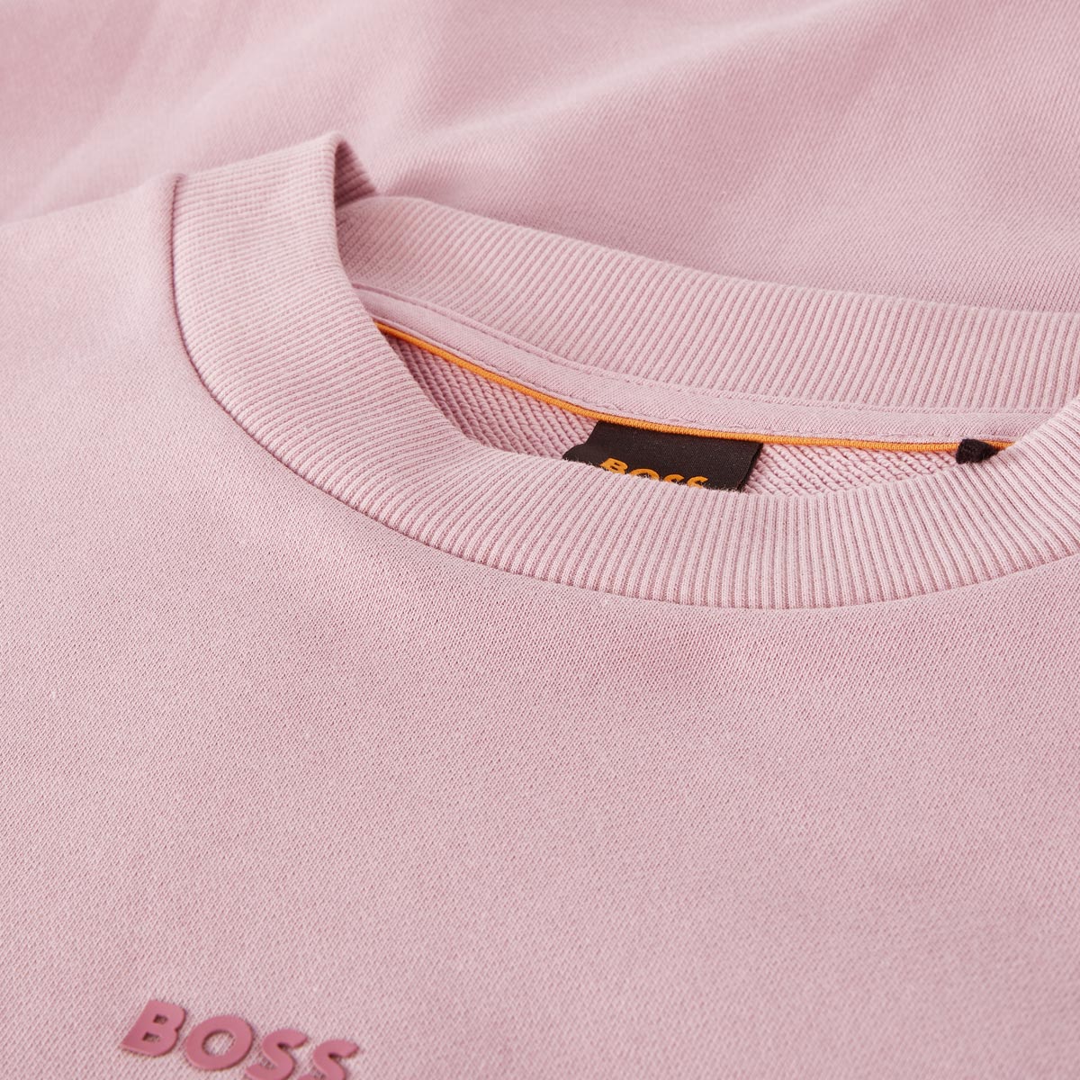 BOSS Sweatshirt aus Baumwolle altrosa