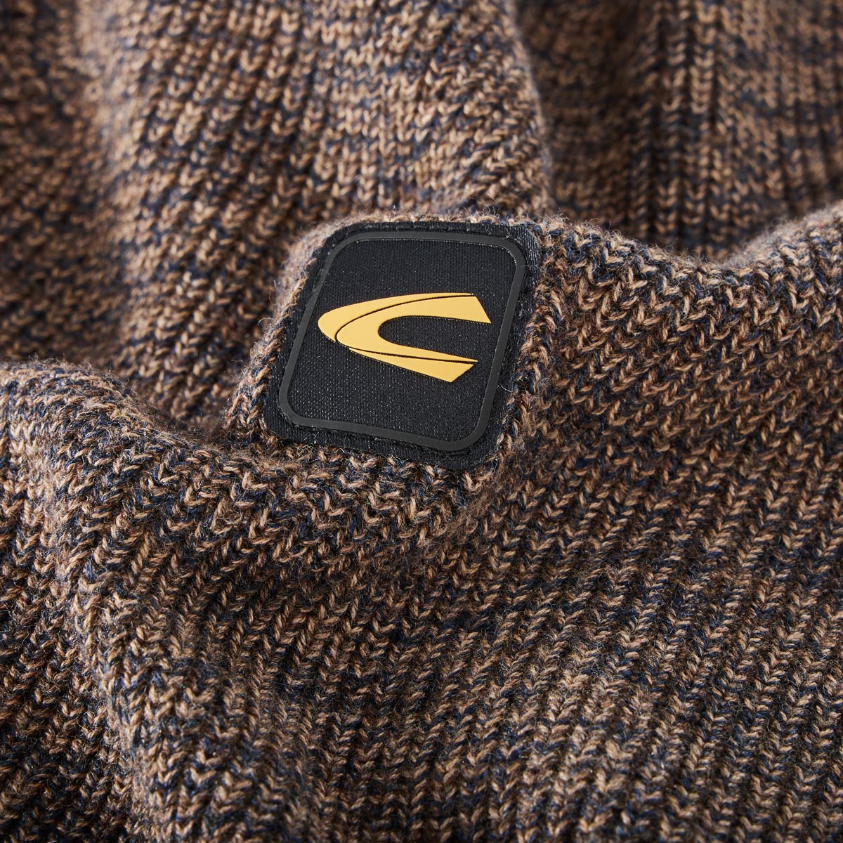 camel active Strickjacke mit Struktur braun