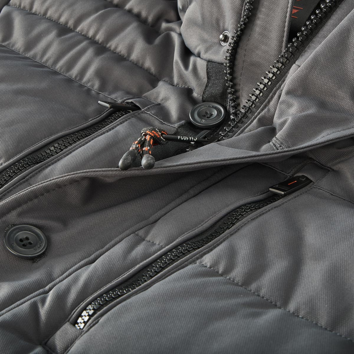 CASA MODA Wattierte Steppjacke, wasser- und windabweisend anthrazit