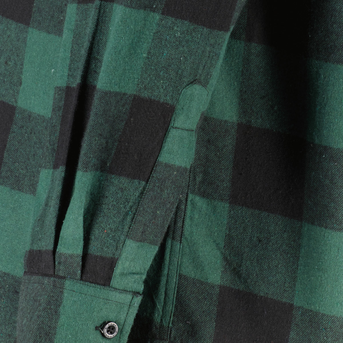 Kamro Freizeithemd aus Baumwollflanell dunkelgrün