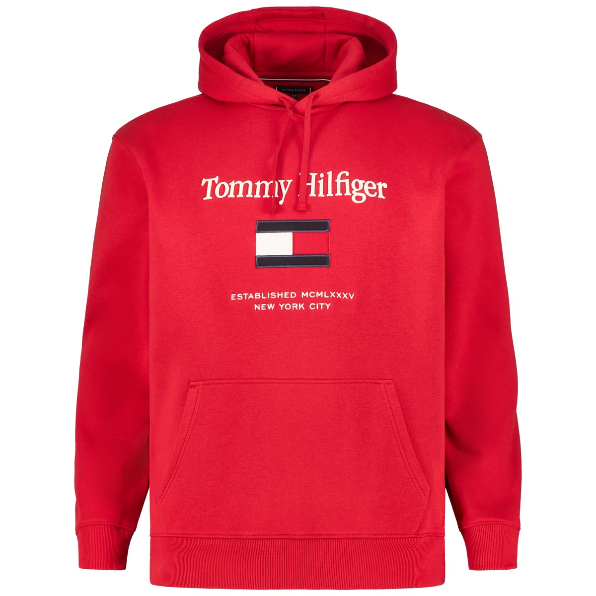 Hoodie mit Label-Stickerei