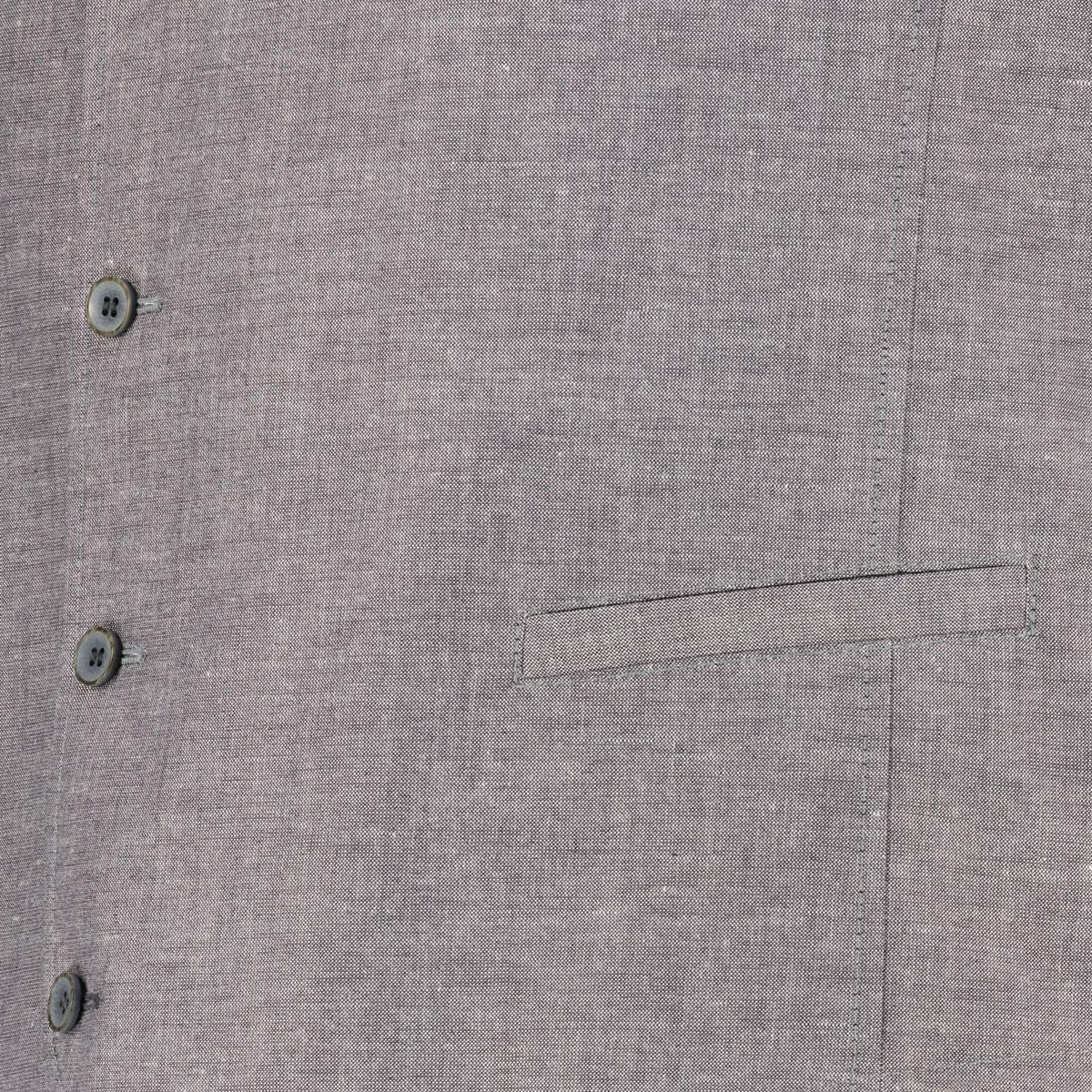 Weis Sakkoweste aus Leinenmischung grau Weis Sakkoweste aus Leinenmischung grau