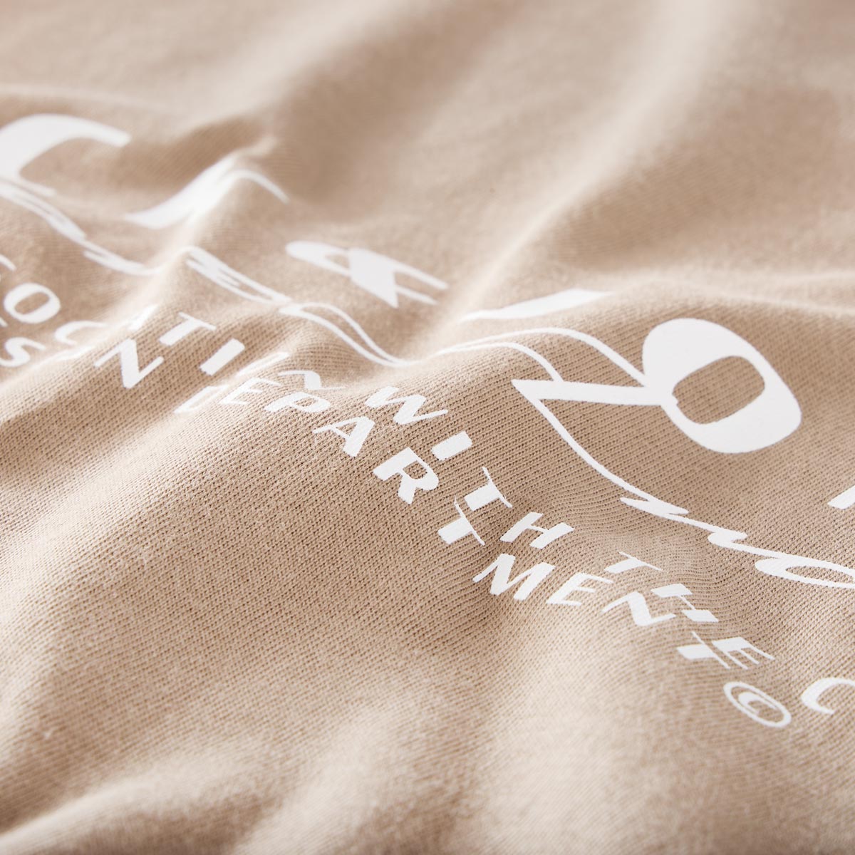 Jack&Jones T-Shirt mit Label-Print hellbraun