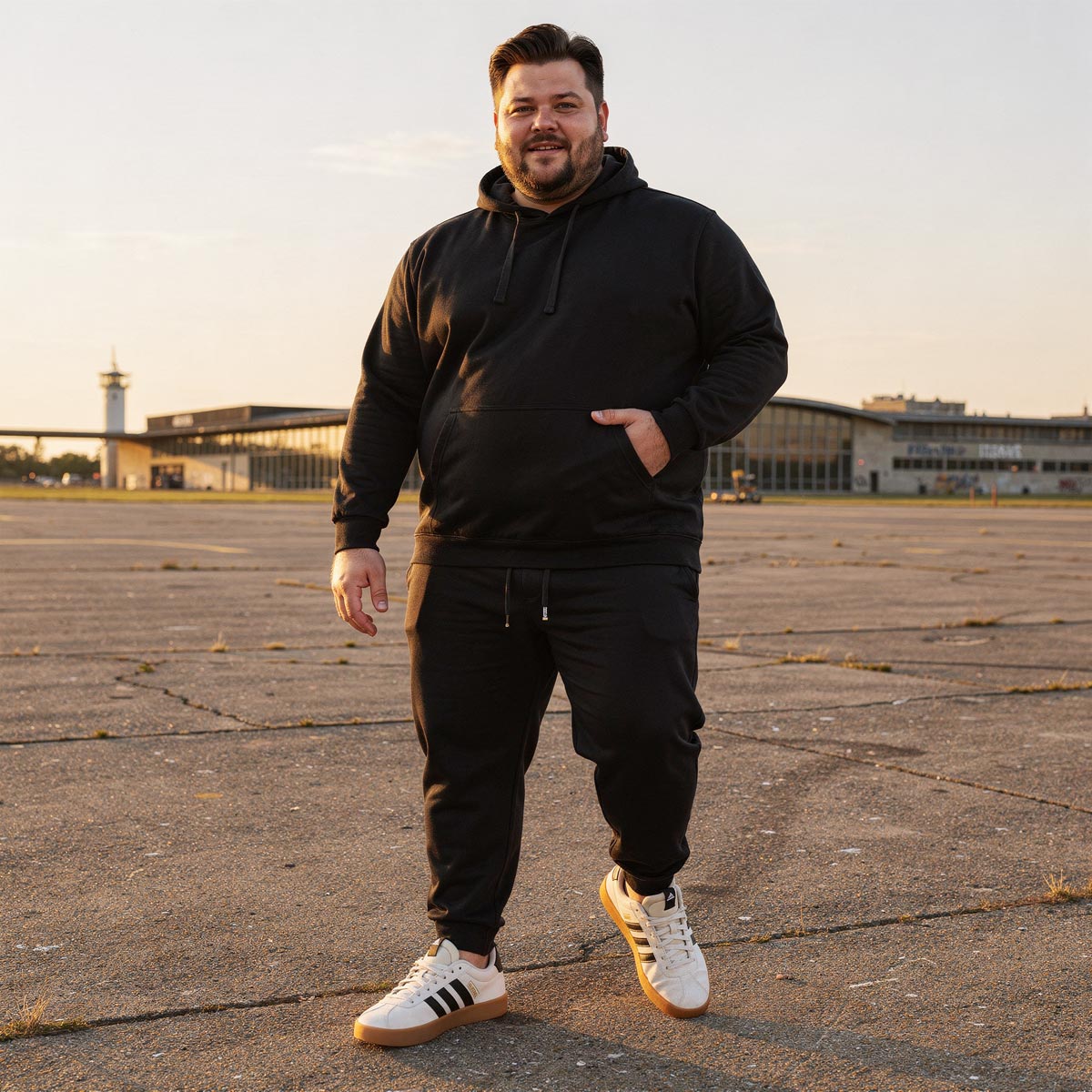 Pfundskerl Hoodie aus Baumwolle schwarz