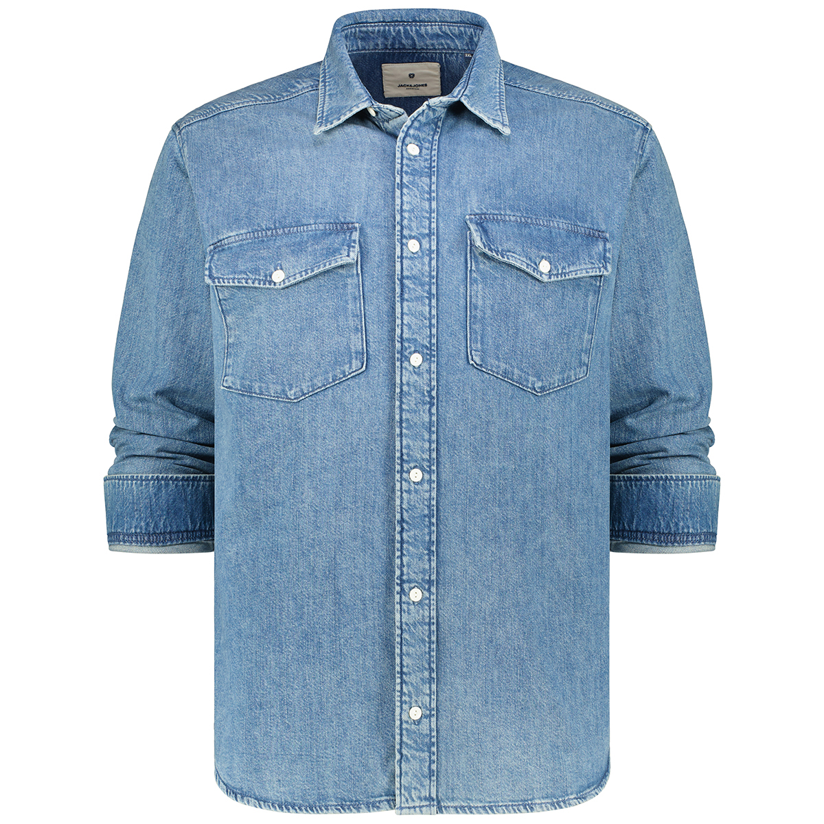Jack&Jones Freizeithemd aus Denim jeansblau