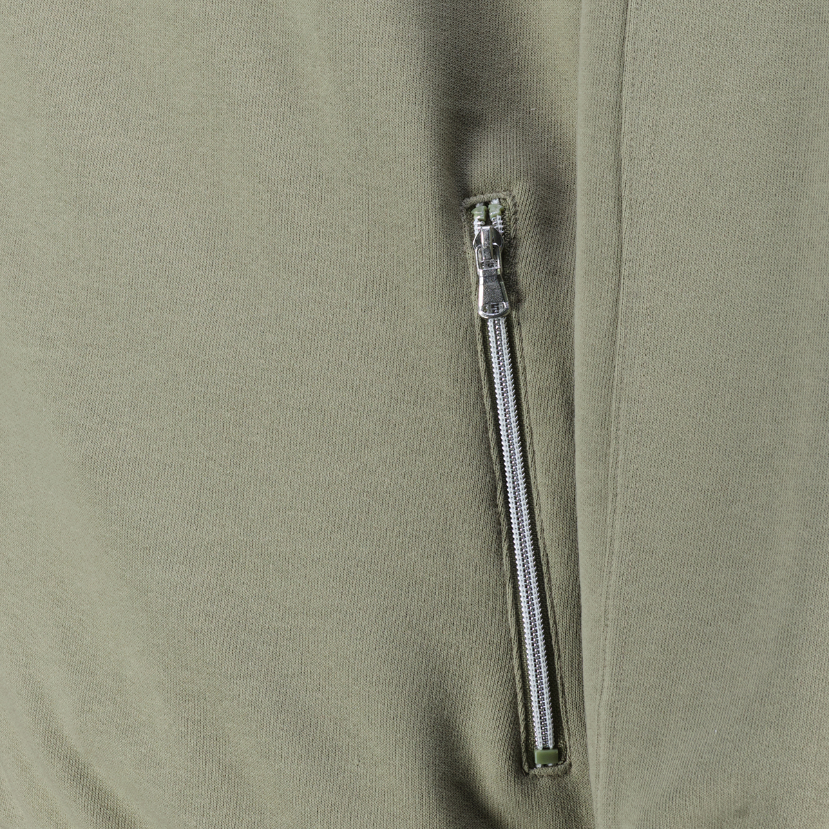 Redfield Sweatjacke mit Blousonkragen oliv