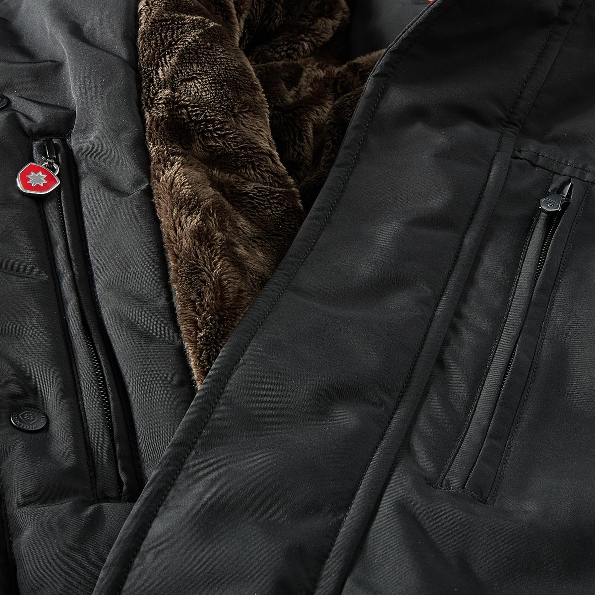 Wellensteyn Wattierter Parka "Traveller", wind- und wasserdicht schwarz