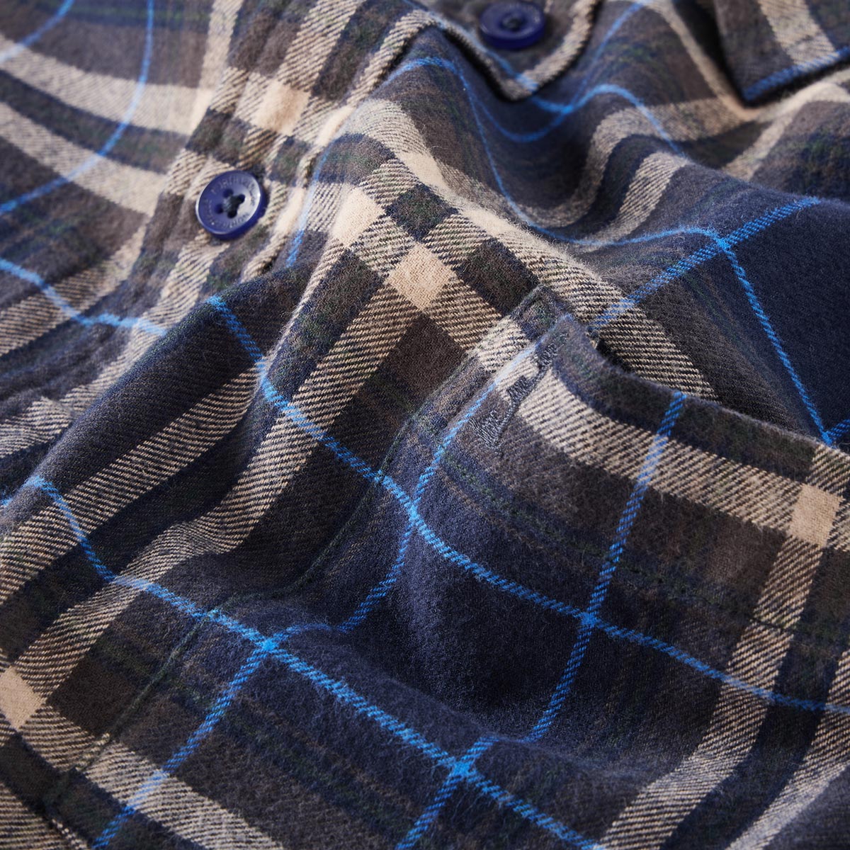 North Flanellhemd im Comfort Fit dunkelblau