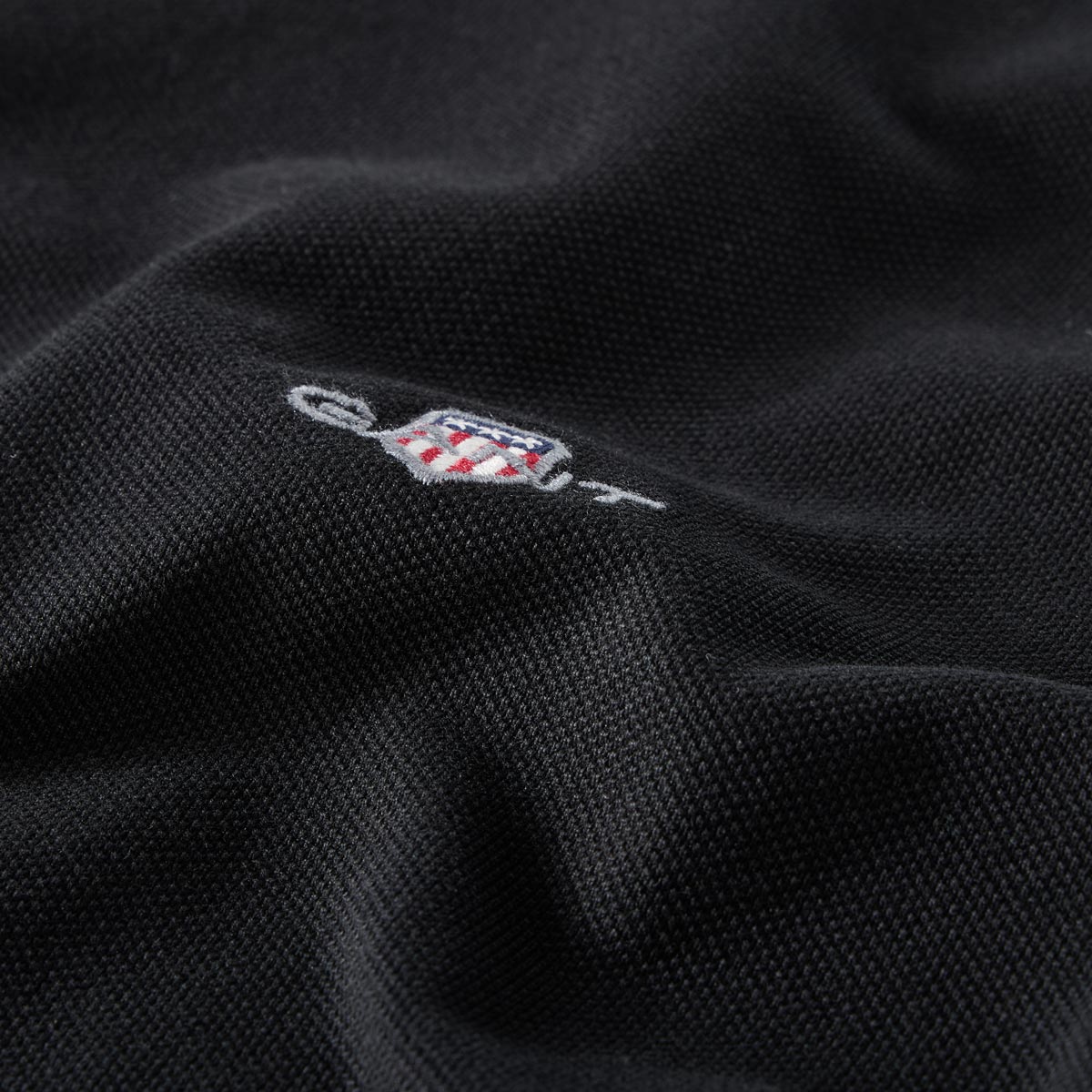 Gant Poloshirt aus Baumwolle schwarz